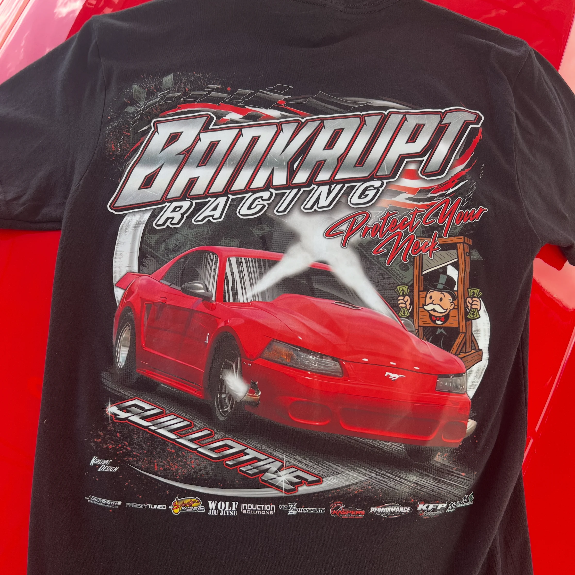 Customer custom apparel order